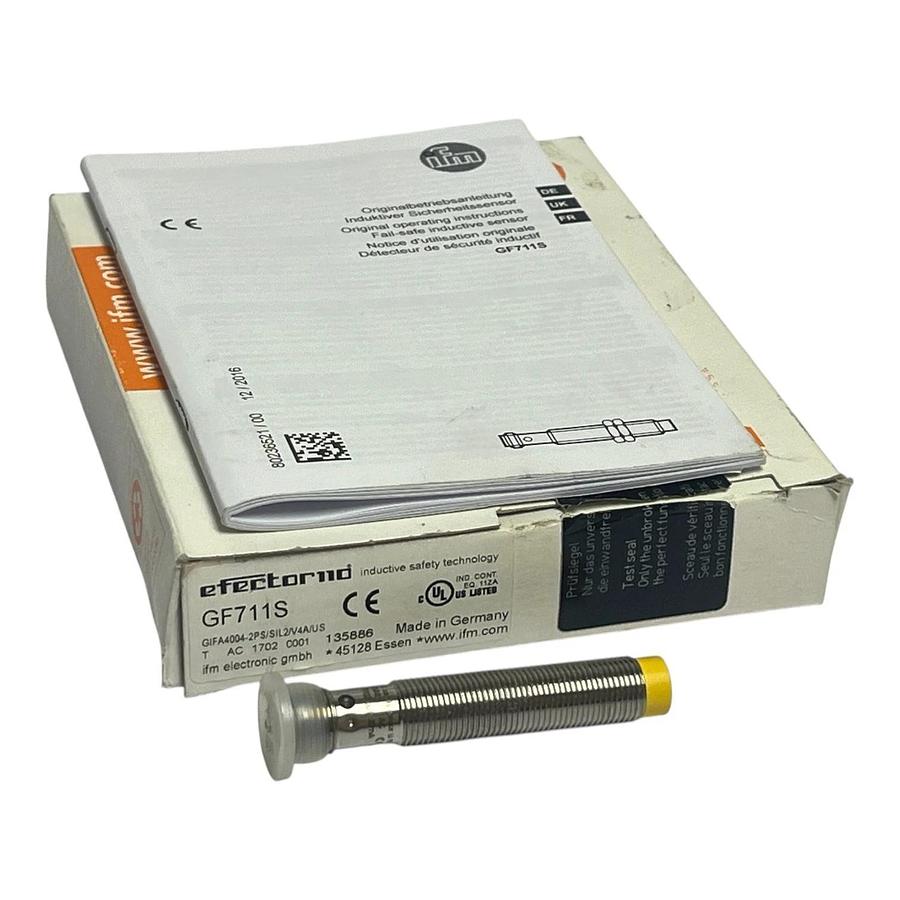 ifm efector GF711S Fail-Safe Inductive Sensor GIFA4004-2PS/SIL2/V4A/US M12 NSMP