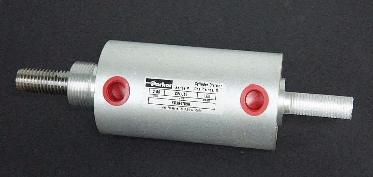 Used NEW PARKER SERIES P CYLINDER MODEL KD384759B, 2.5" BORE 1.00" STROKE, CPLU16