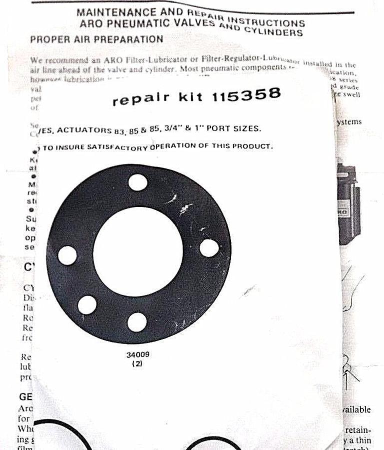 Used NEW ARO 115358 REPAIR KIT