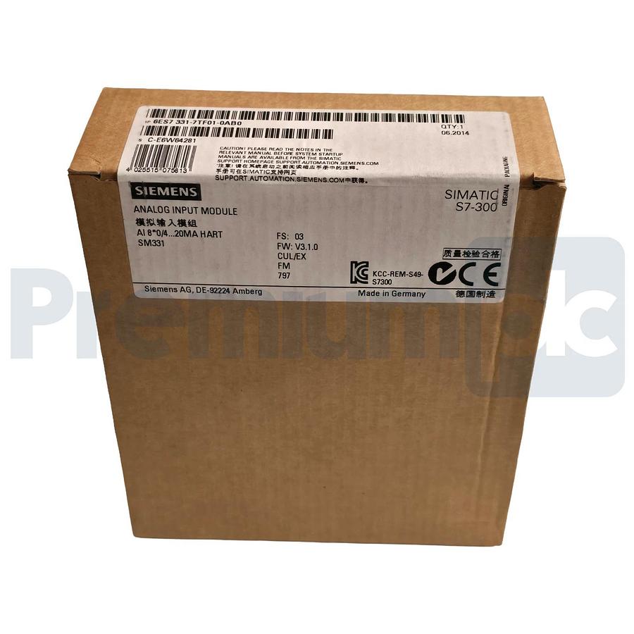 Used Siemens 6ES7331-7TF01-0AB0 SIMATIC S7-300 Analog Input Module SM331 HART NSFS