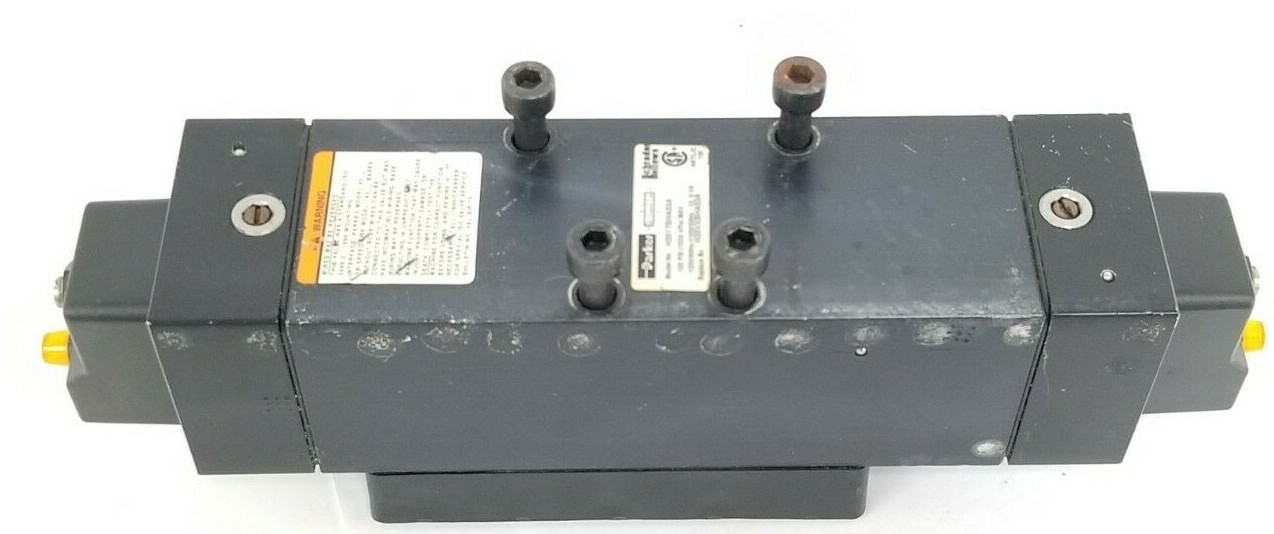 Used PARKER H3517BHA53A VALVE 150 PSI REPLACES H35VXBHA53A, 12.0 VA, K593-302 COILS