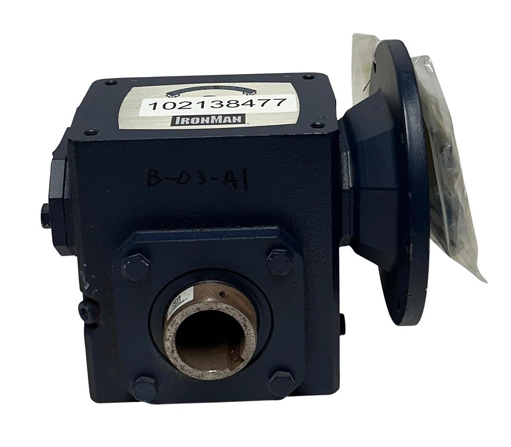 Used GROVE GEAR IRONMAN GRG-HMQ821-20-H1-56-23 / GRG8210541.23 WORM REDUCER 20:1 NSNP