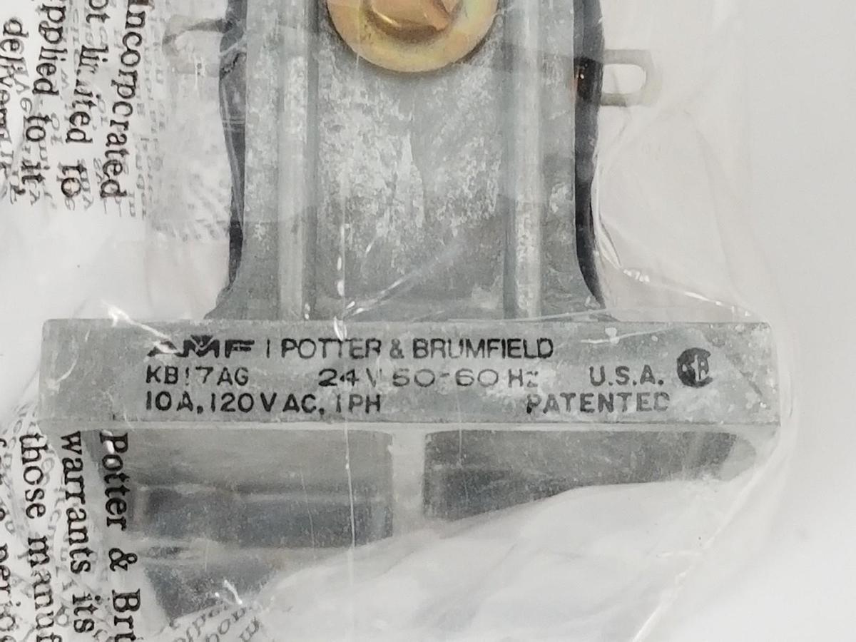 NIB POTTER & BRUMFIELD KB17AG RELAY MODULE 4PDT 10A, 24V AC, 198