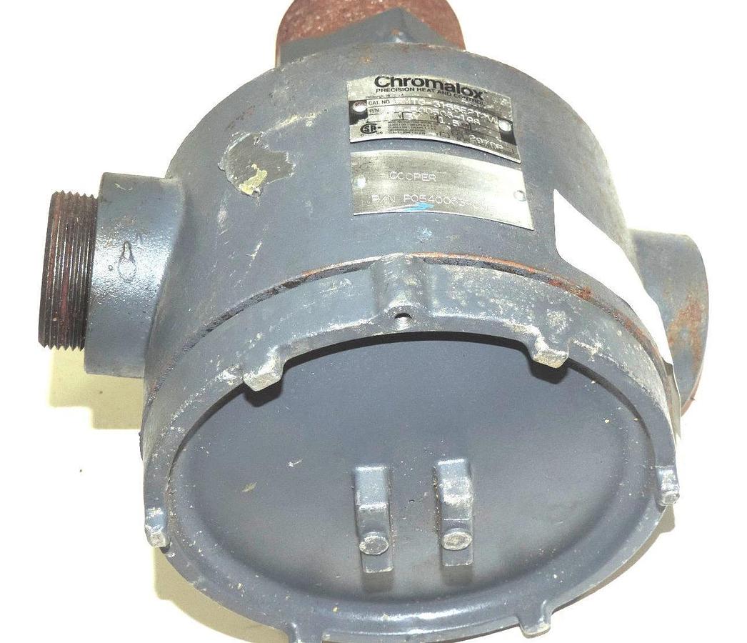 Used CHROMALOX ARMTO-3155E2T2VWXX IMMERSION HEATER, 160V, 3YPH, 1.5KW
