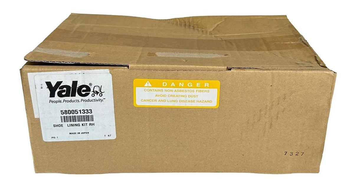 NEW YALE 580051333 / YT580051333 OEM SHOE AND LINING KIT RH FOR FORKLIFT