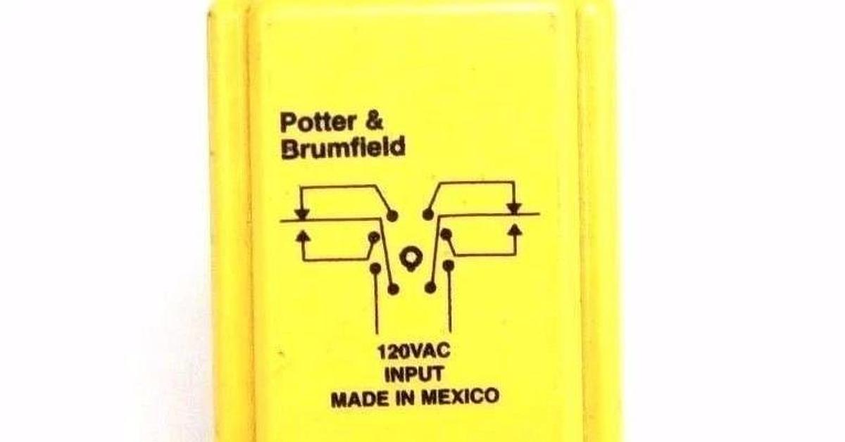 Used POTTER & BRUMFIELD CDB-38-70002 TIME DELAY RELAY 0.1-5.0SEC, 120VAC, CDB3870002