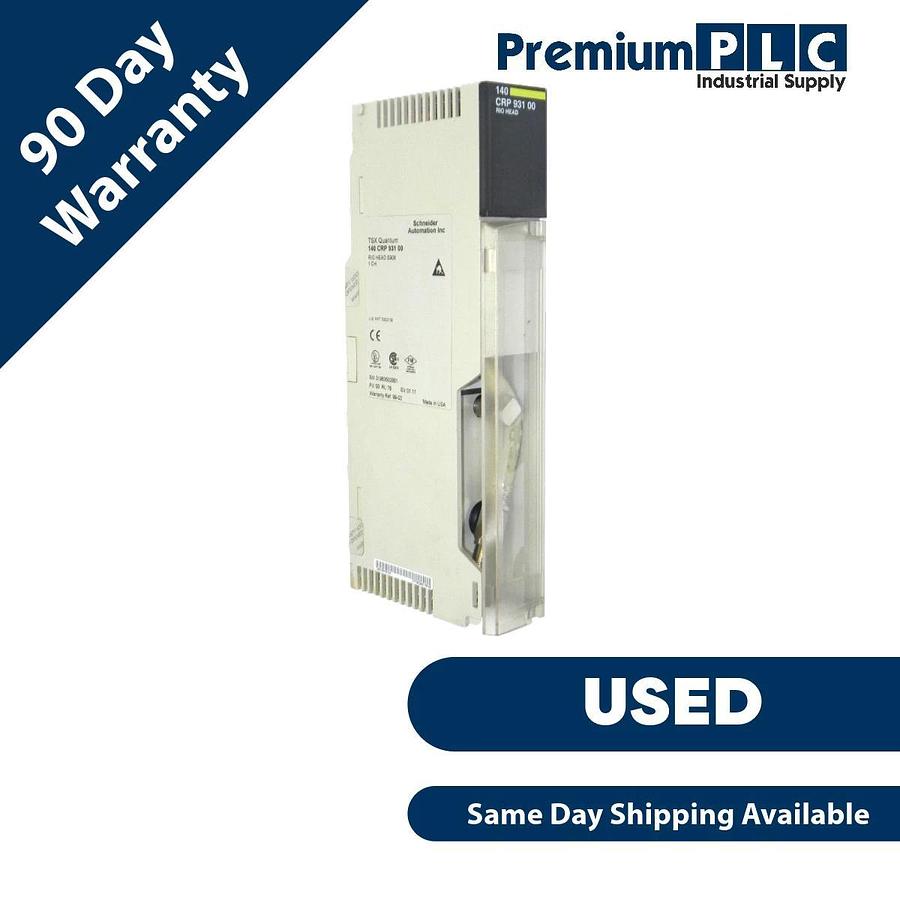 Used SCHNEIDER AUTOMATION 140-CRP-931-00 TSX QUANTUM RIO HEAD S908 1CH 140CRP93100