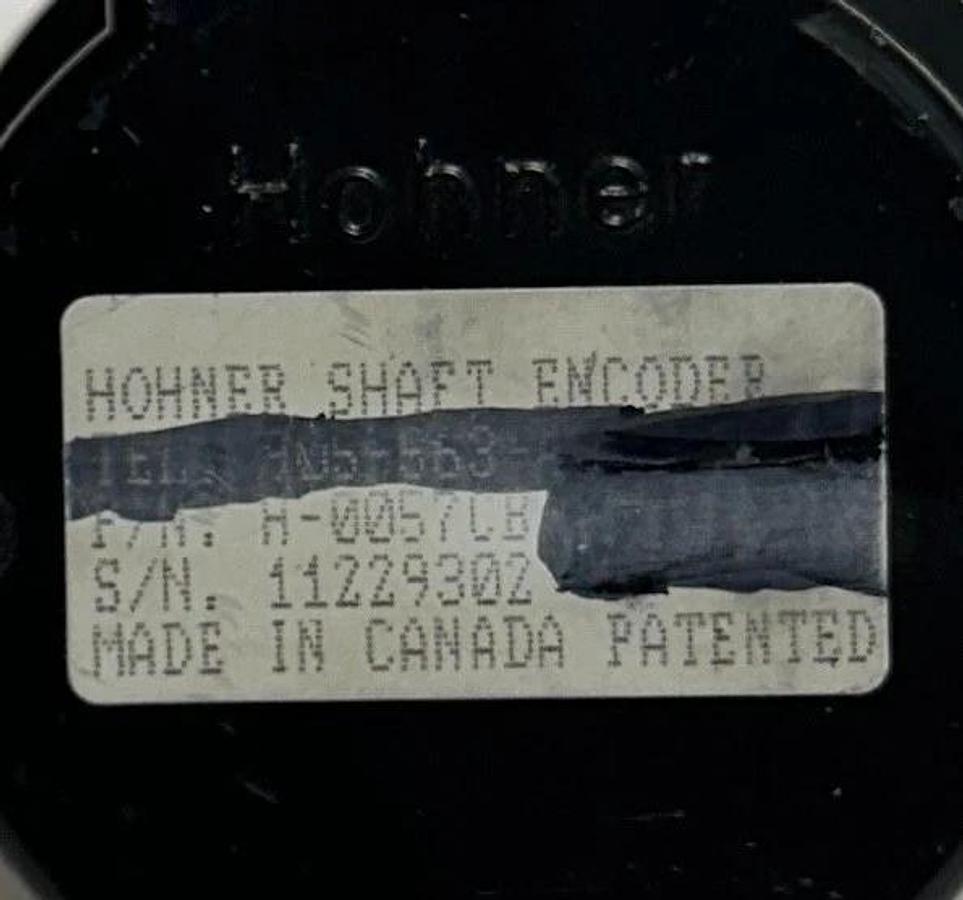 Used HOHNER H-0057CB / H0057CB ROTARY SHAFT ENCODER 7-PIN MIL CONNECTIONS USNP