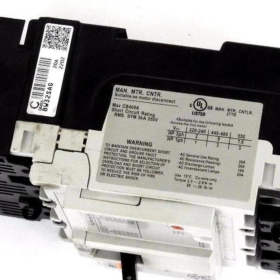 Used FUJI ELECTRIC BW32SAG CIRCUIT BREAKER 32AF 3P 50/60HZ