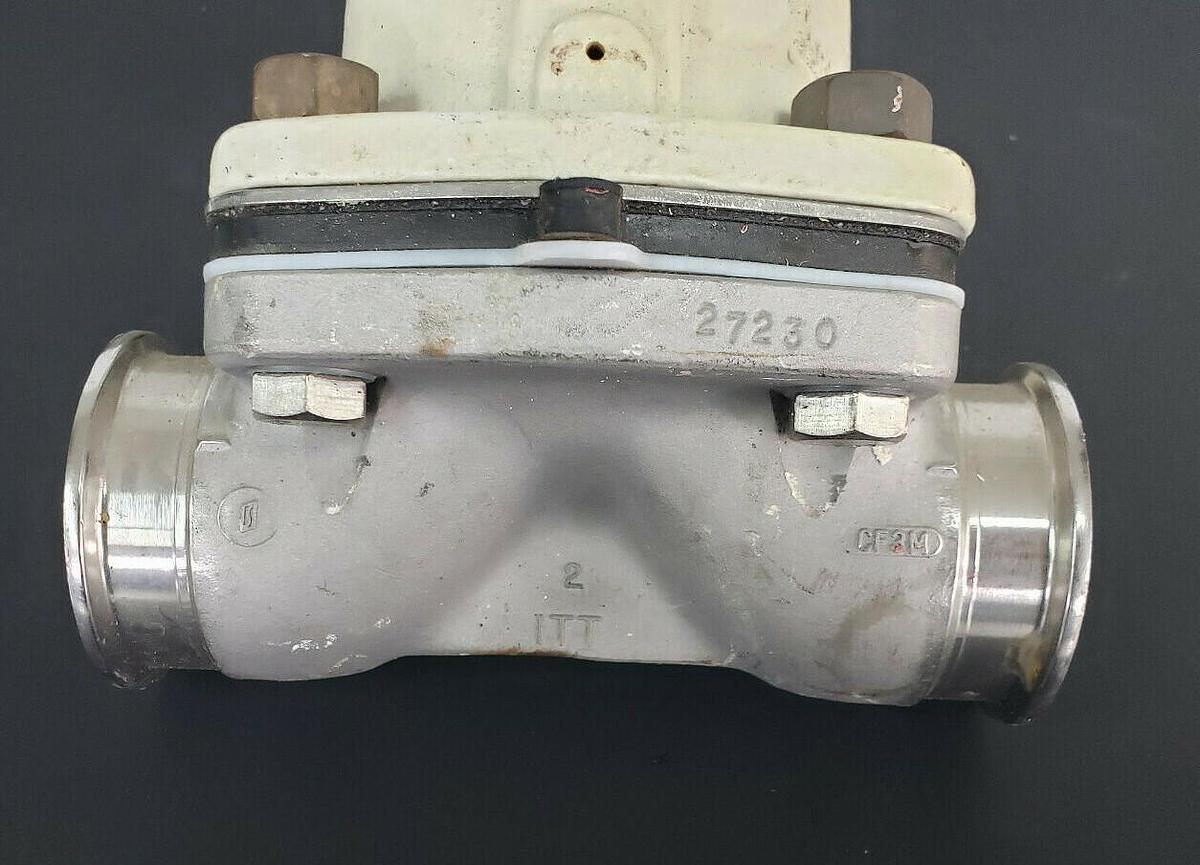 Used ITT GRINNELL 1-1/2"-2" GATE VALVE 303-197-2 670AF W/ 303-1821 2" 27230 DIAPHRAGM