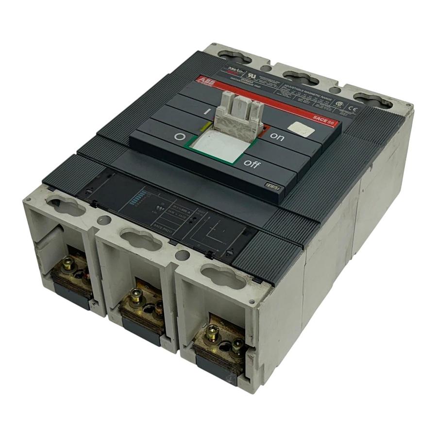 Used ABB SACE S6H Isomax 600A Circuit Breaker 3 Pole 3P 600V Type S6 Used