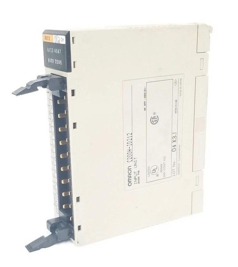 Used OMRON C200H-ID212 INPUT MODULE 24VDC, 7mA, C200HID212 *MISSING WIRE TERMINAL*