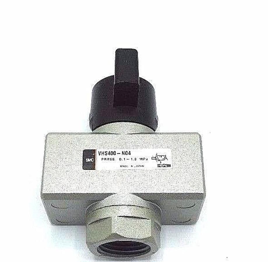 Used NEW SMC VHS400-N04 SHUT-OFF VALVE VHS400N04, PRESS. 0.1~1.0 MPa