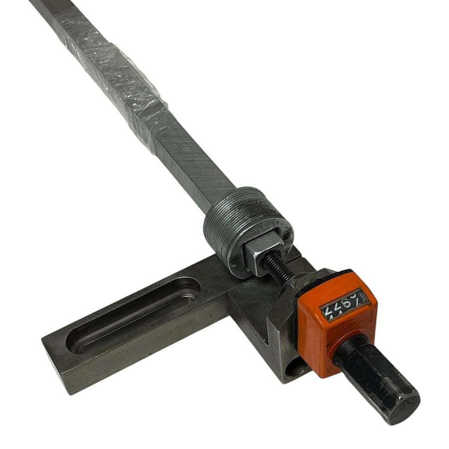 Used SIKO DA04-0898 Mechanical Counter 24" Linear Guide Web Track Adjuster Rail