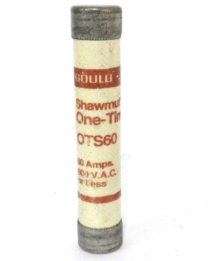 Used GOULD SHAWMUT OTS60 ONE-TIME FUSE 60A, 600V