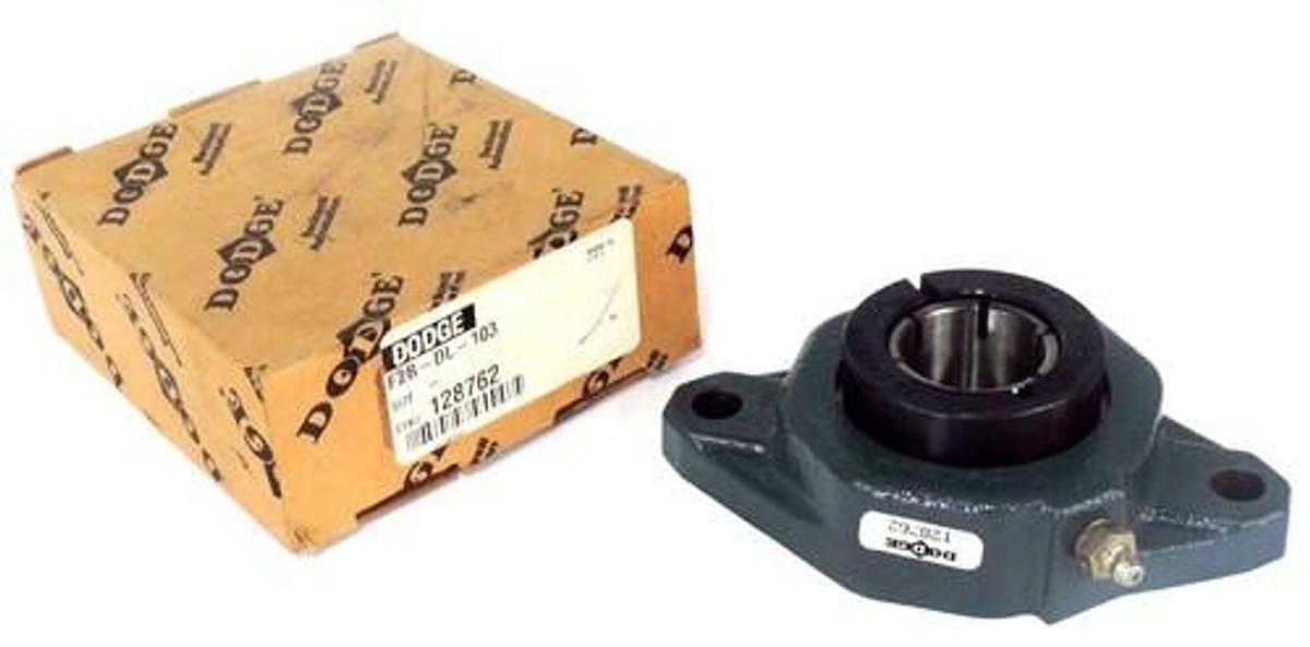 NIB DODGE 128762 FLANGE BLOCK BEARING F2B-DL-103