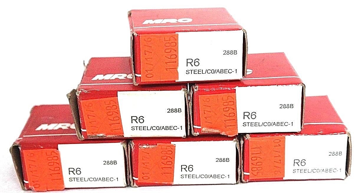 LOT OF 7 NIB MRC R6 BALL BEARINGS 22X10X5MM