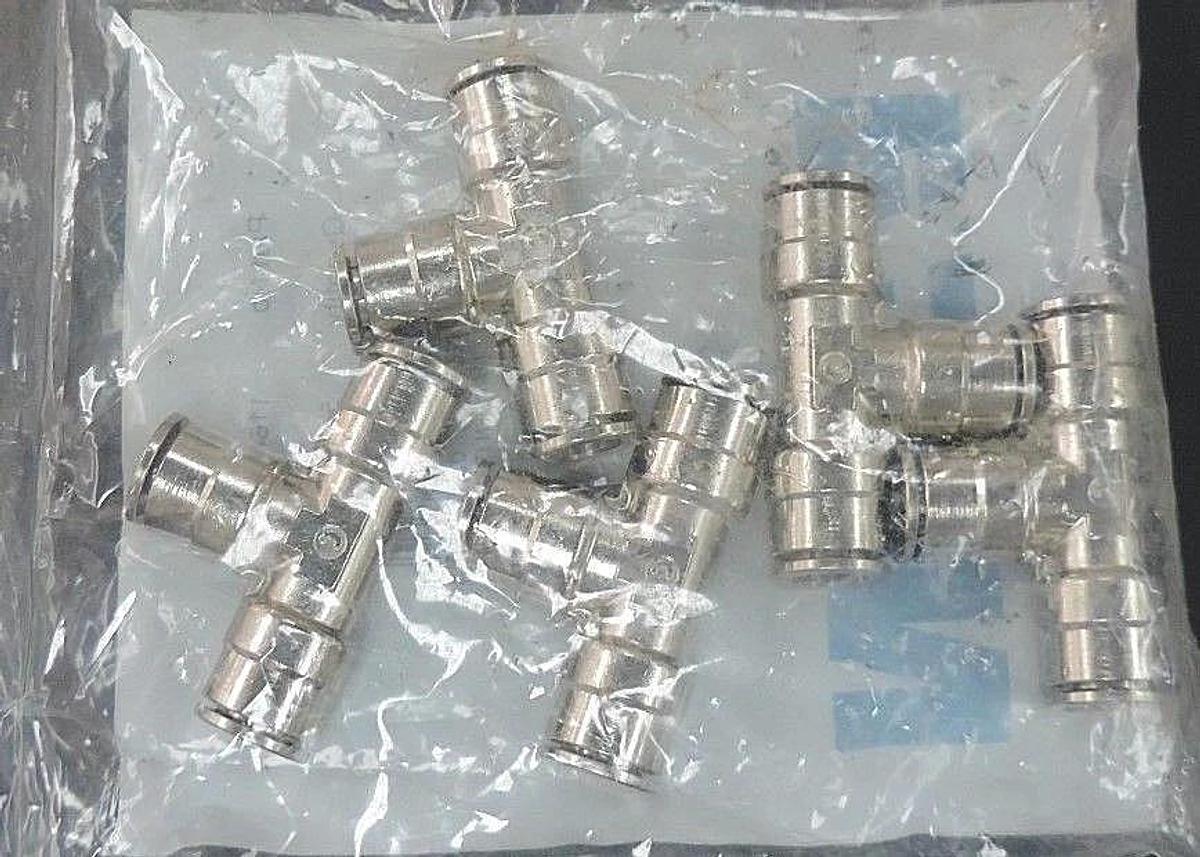 Used LOT OF 20 NEW EATON 1164X6 PUSH-ON TEE 3/8" TUBE UNIONS