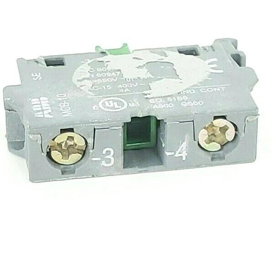 Used ABB MCB-10 CONTACT BLOCK CONTACT BLOCK 10AMP 690V