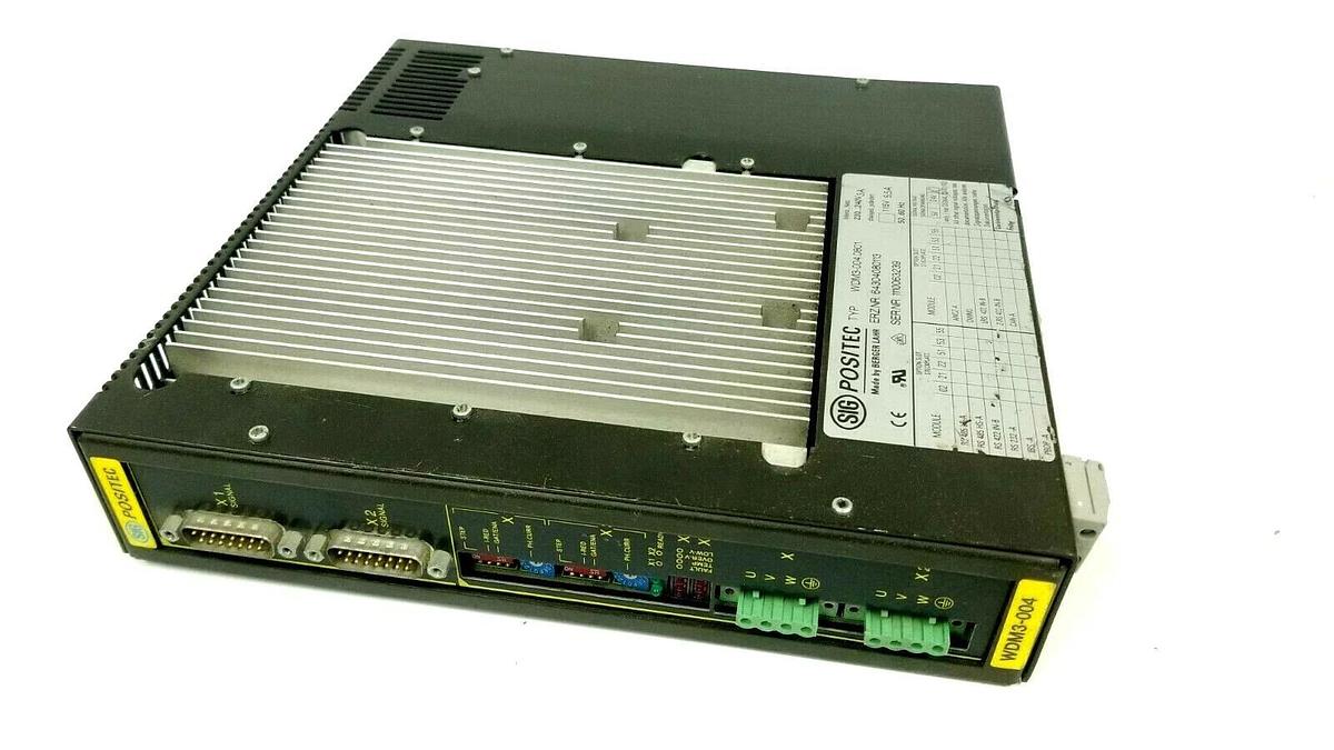 Used SIG POSITEC BERGER LAHR WDM3-004.0801 REV. 09 SERVO DRIVE WDM30040801