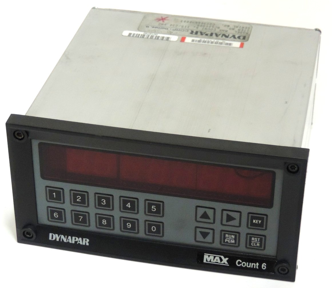 Used DYNAPAR MC600S00 COUNTER CONTROLLER MAX COUNT 6 115/230VAC MC600S-00