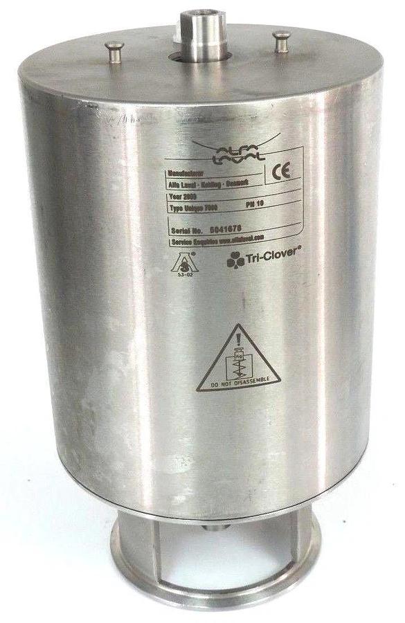 Used TRI-CLOVER ALFA LAVAL TYPE UNIQUE 7000 PN 10 SANITARY VALVE YEAR 2009