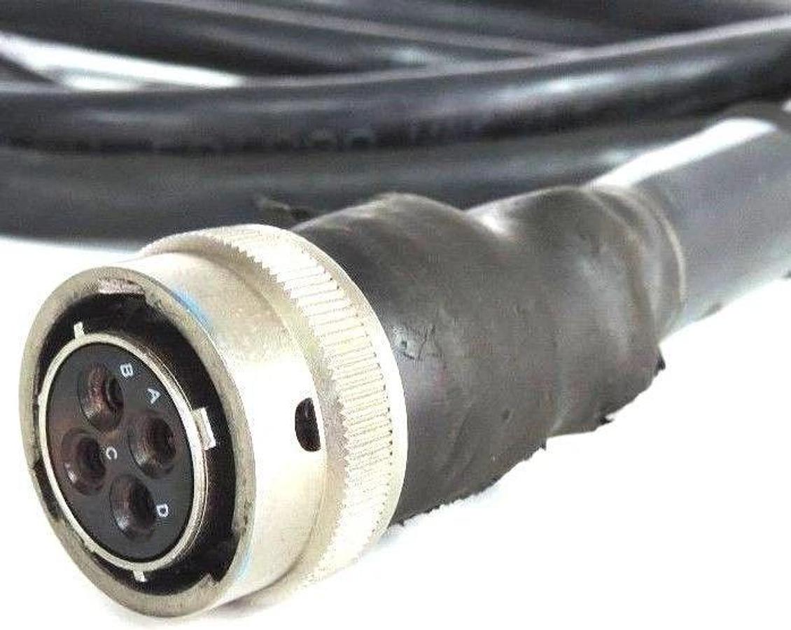 Used TESTRON T-13073-CBL 4PIN MALE-4PIN FEMALE CONNECTOR CABLE ASSEMBLY STRAIGHT