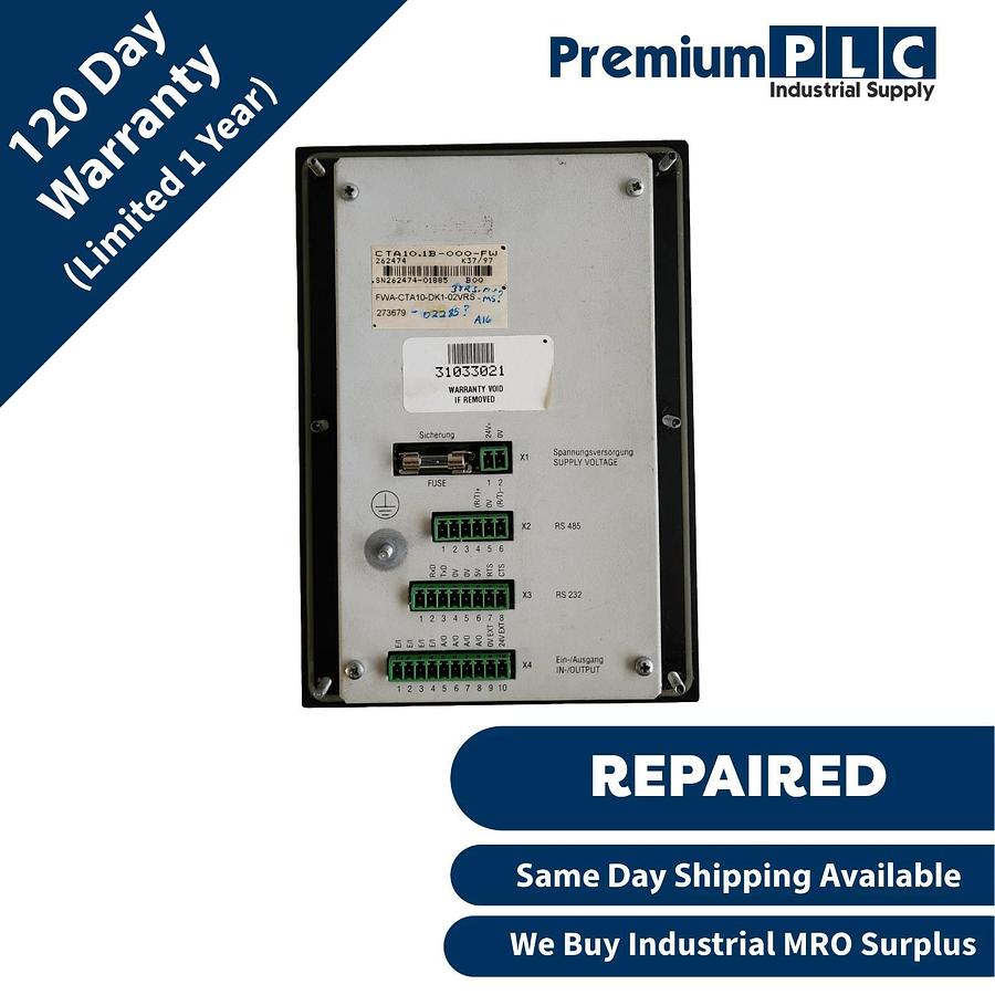 Refurbished INDRAMAT CTA10.1B-000-FW R911262474 / FWA-CTA10-DK1-02VRS-MS R911273679 HMI
