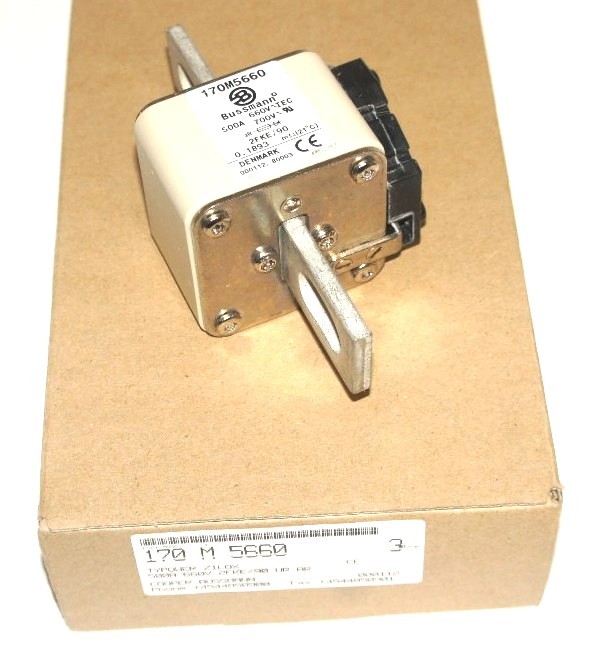Used NEW BUSSMAN 170M5660 FUSE 500 A, 660-700 V