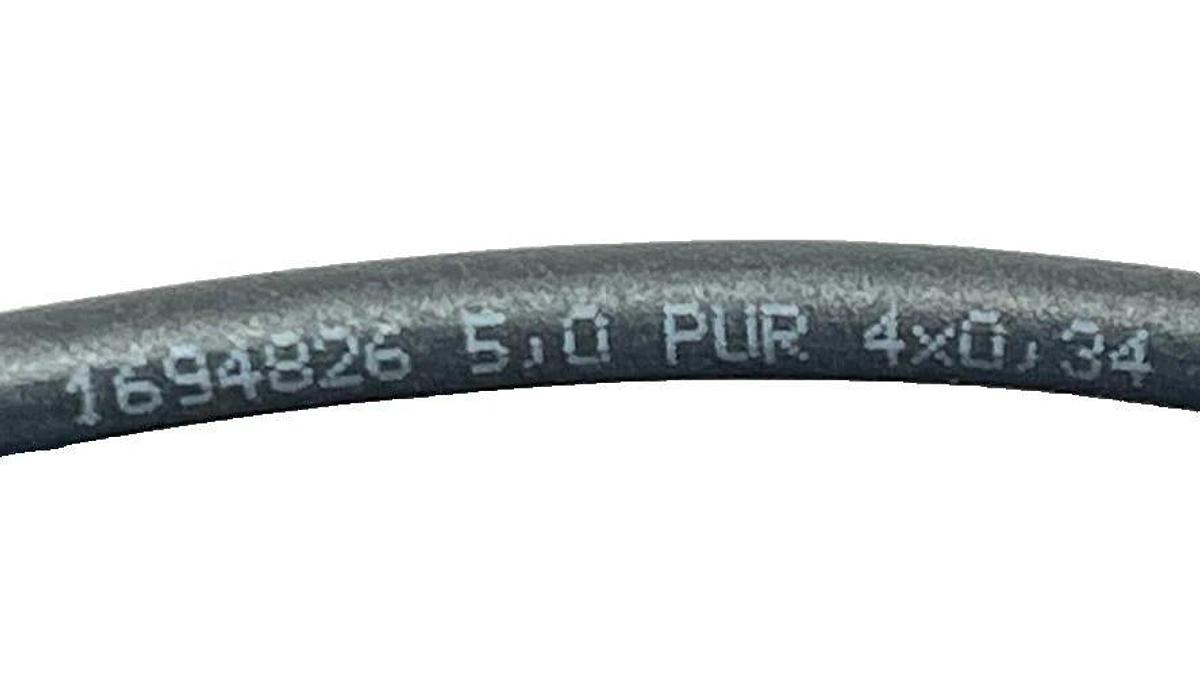 Phoenix Contact 1694826 M12 Female Straight Sensor Cable 5m 4-Pin 2-LED PUR NEW