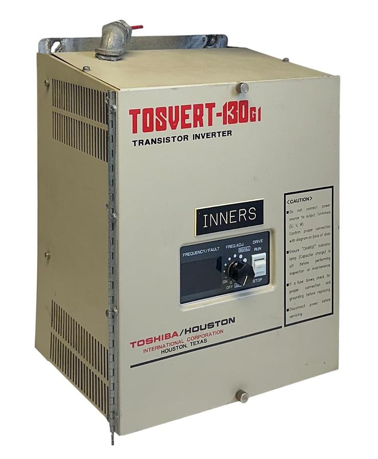 Used TOSHIBA VT130G1-4035BOE / TOSVERT-130G1 TRANSISTOR INVERTER 3HP 460V 3PH 5A USNP