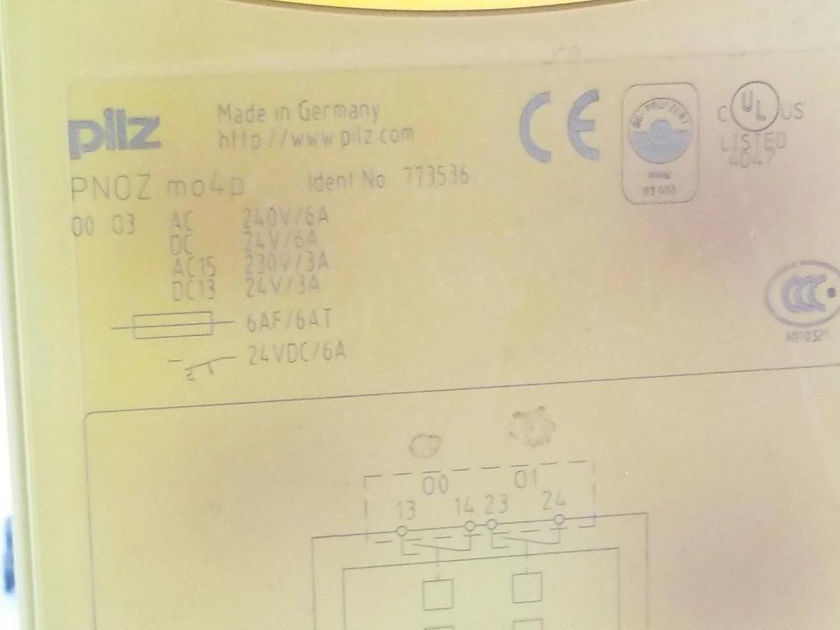 Used LOT OF 9 PILZ PNOZ-MO4P SAFETY RELAY EXPANSION MODULES PNOZMO4P