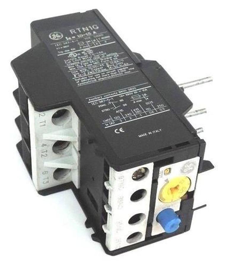 Used GENERAL ELECTRIC RTN1G THERMAL OVERLOAD RELAY 1-1.5AMP