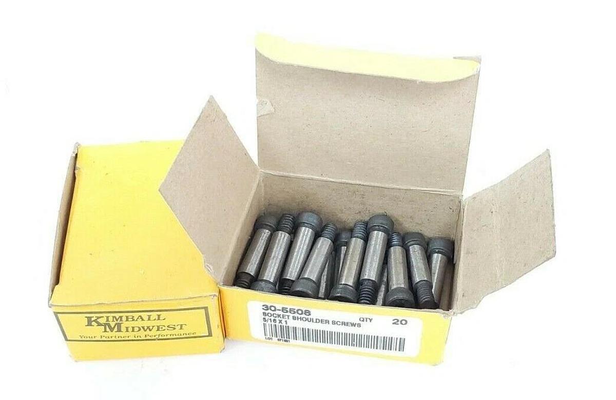 Used LOT OF 80 NEW KEMBALL MIDWEST 30-5508 SOCKET SHOULDER SCREWS 5/16X1