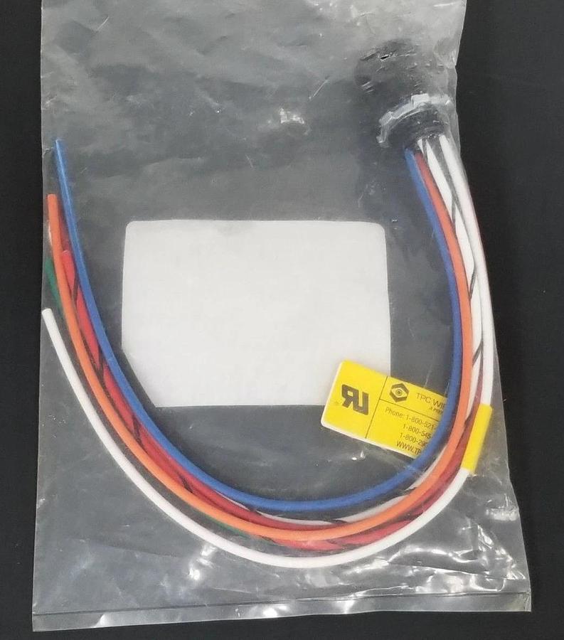 Used NIB TPC WIRE & CABLE 84880 MALE RECEPTACLE 8P CONNECTOR CABLE, REV H, AX11P