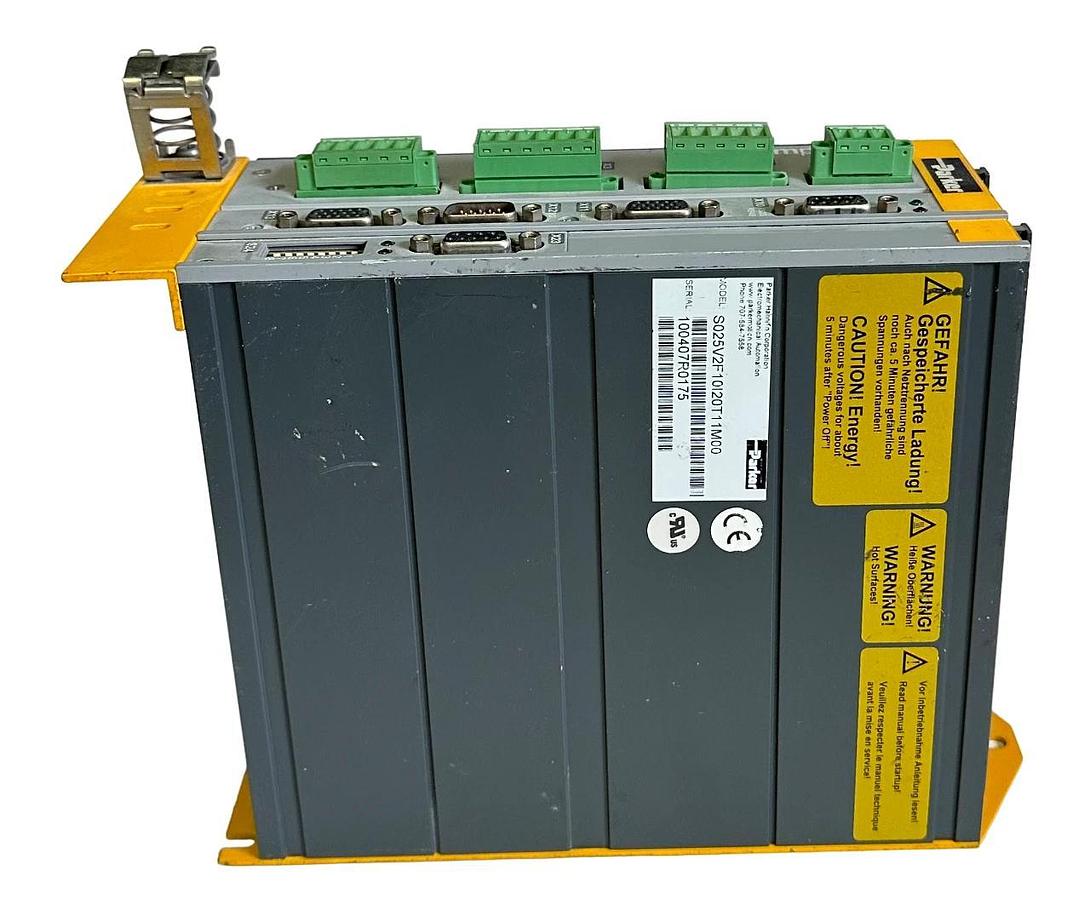 Used PARKER S025V2F10I20T11M00 Compax3 SERVO DRIVE RESOLVER 2.5A 50/60Hz