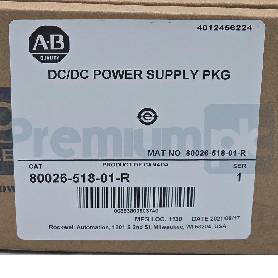 Used Allen Bradley Absopulse 80026-518-01-R | MOX720-P4668E DC/DC Power Supply NSFS