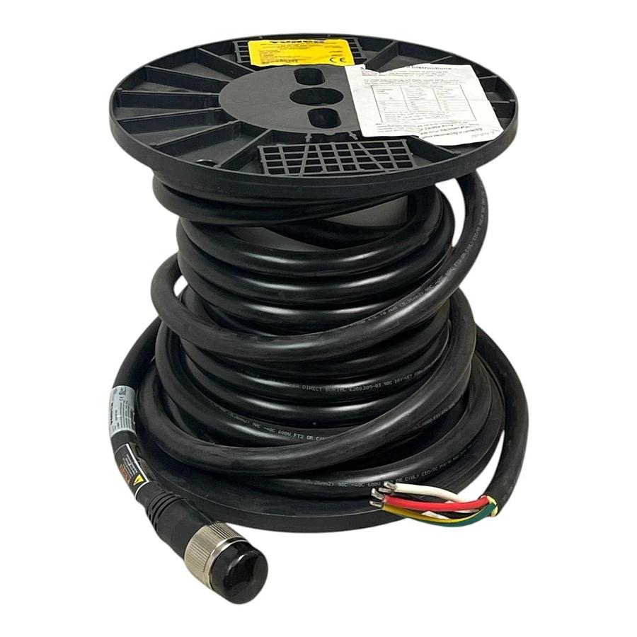 Turck Powerfast GSDM 40-15M Power Cordset 1 3/8" D-Size 4-Pin 15m