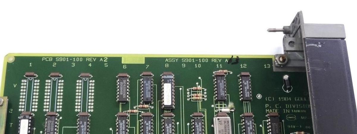 Used GOULD MODICON ASSY S901-100 REV. A I/O PROSCCESSOR PCB S901-100 REV. A2