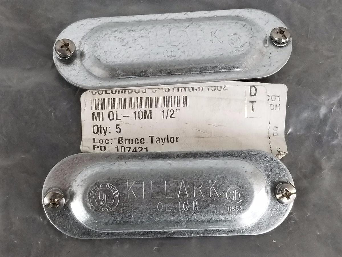 Used LOT OF 4 NEW KILLARK 0L-10M COVER PLATES 24-3650