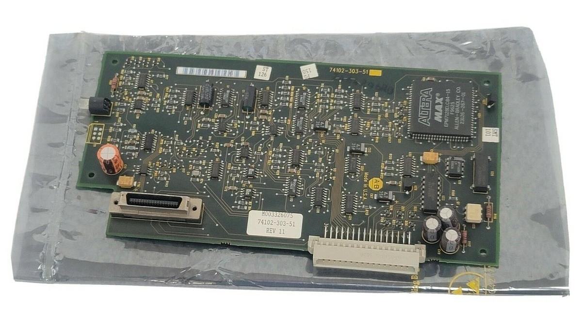 Used ALLEN BRADLEY 74102-303-51 DRIVE BOARD 7410230351 REV. 11