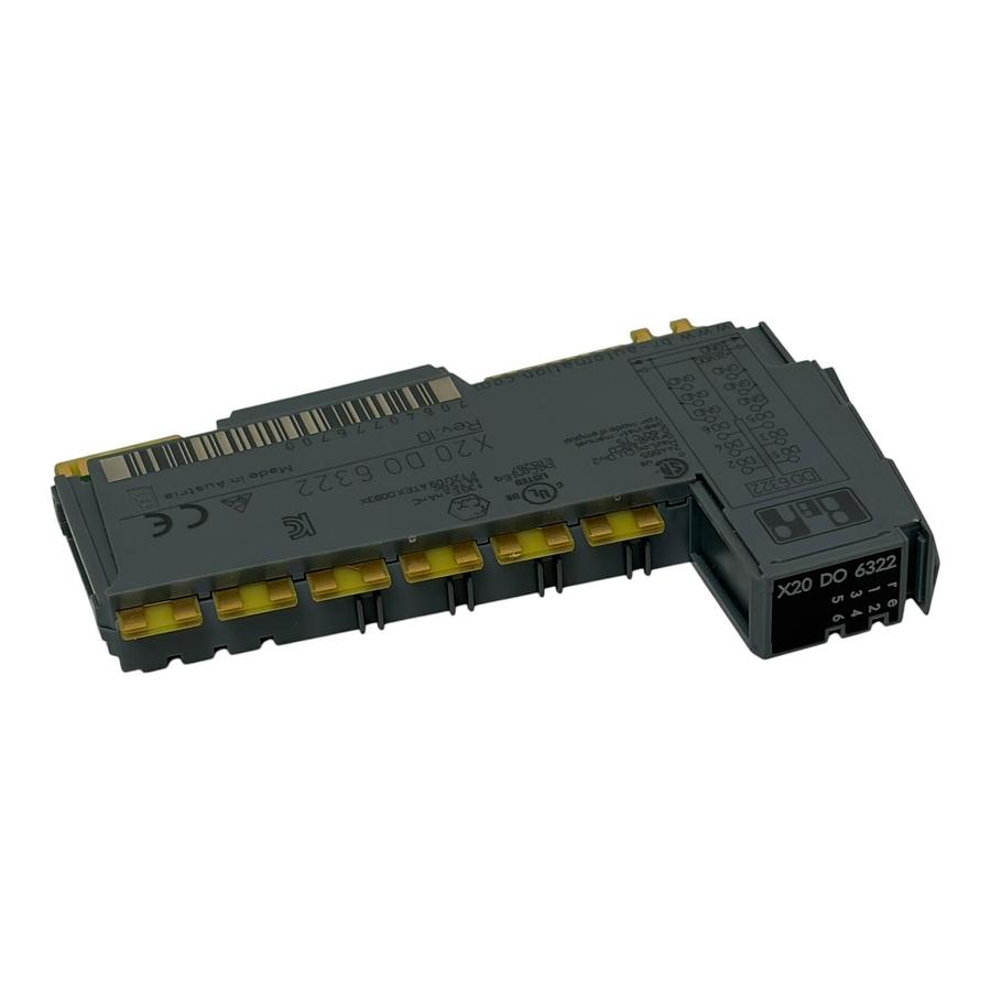 Used B&R Automation X20DO6322 Digital Output Module Rev I0 X20 DO 6322 New Surplus
