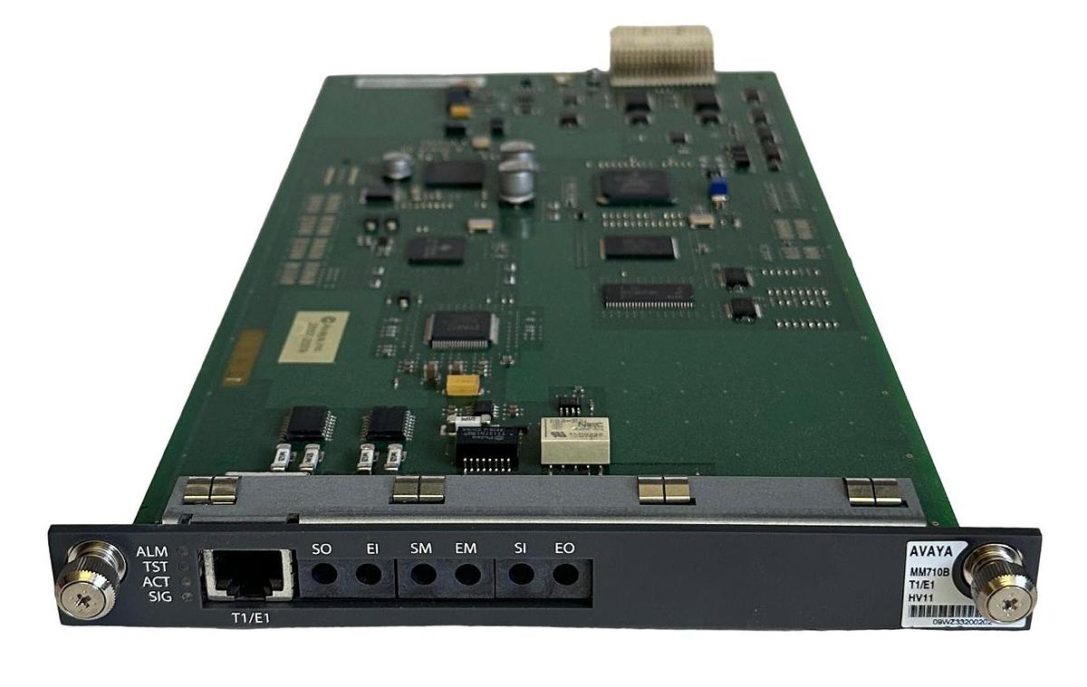 Used NEW AVAYA MM710B T1/E1 HV11 MEDIA MODULE 700450836