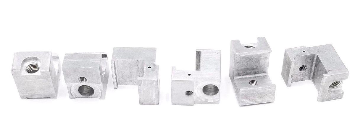 Used LOT OF 6 NEW GENERIC S-50-775 ALUMINUM PROX. SWITCH HOLDERS REV. A