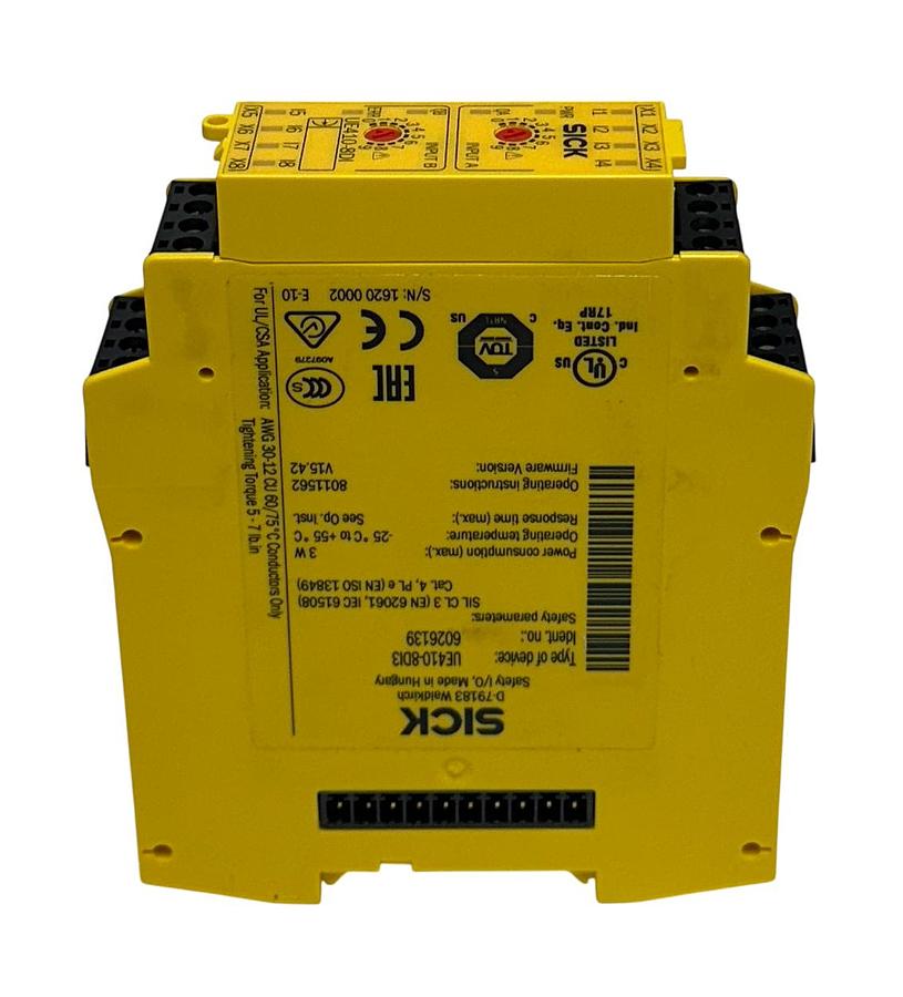 Used SICK UE410-8DI3 / 6026139 FLEXI CLASSIC SAFETY I/O CONTROLLER 3W V15.42 NSMP