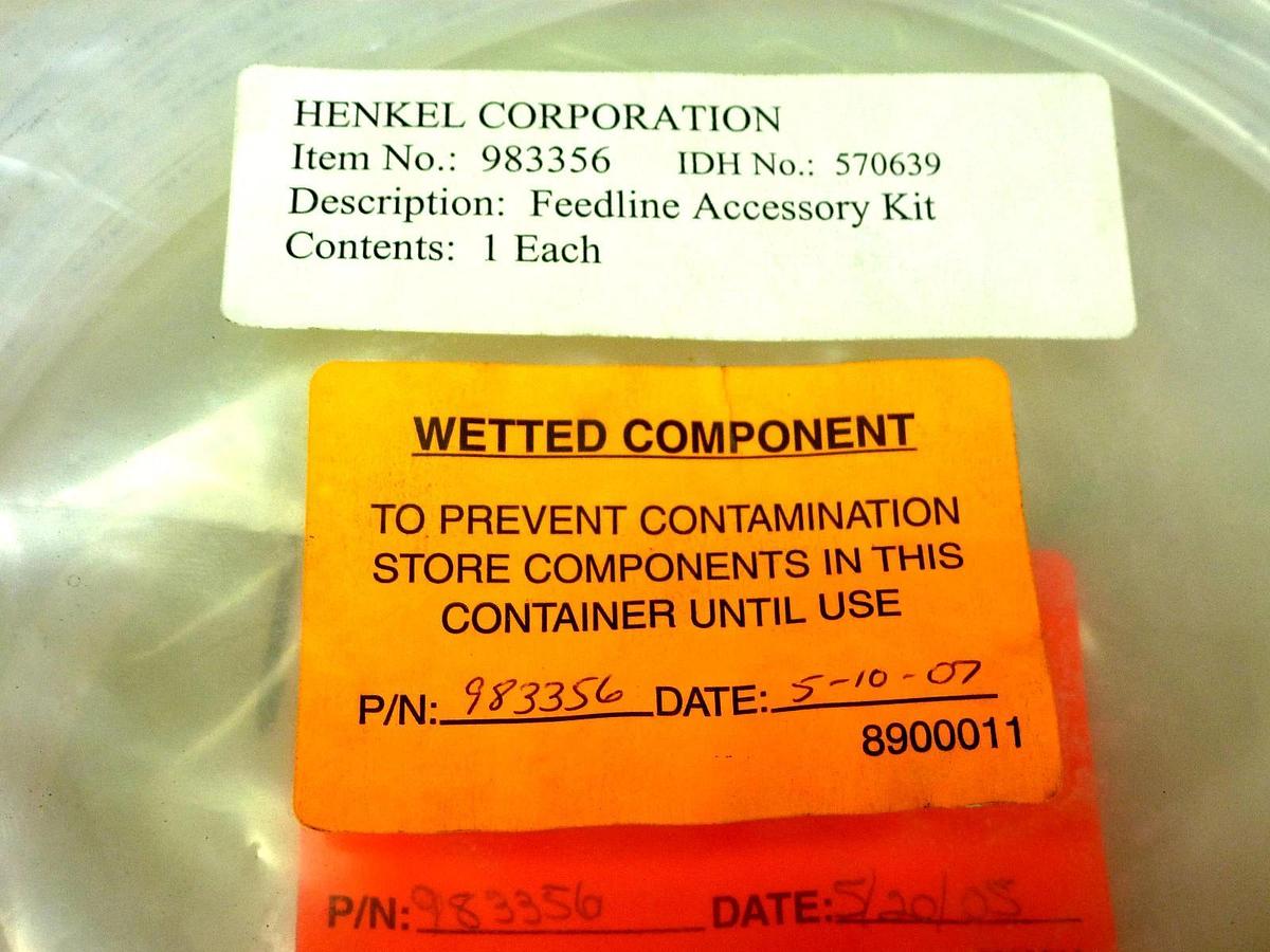 Used LOT OF 4 NEW HENKEL LOCTITE 983356 FEEDLINE ACCESSORY KIT IDH NO. 570639