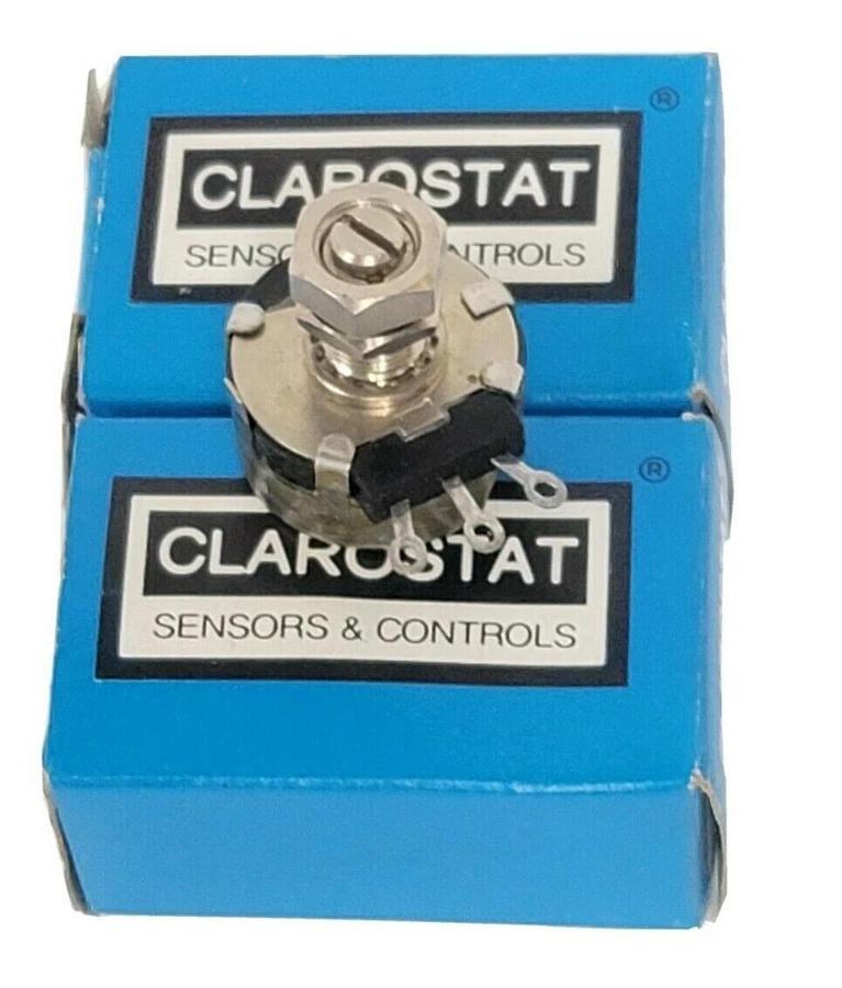 Used LOT OF 2 NIB CLAROSTAT RV4LAYSA104A POTENTIOMETERS 53C2-100K-S