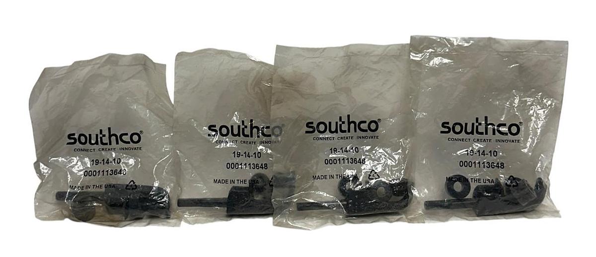 Used 4 SOUTHCO 19-14-10 / 191410 OEM SWELL LATCHES HEAVY-DUTY ZINC ALLOY BLACK NSFS