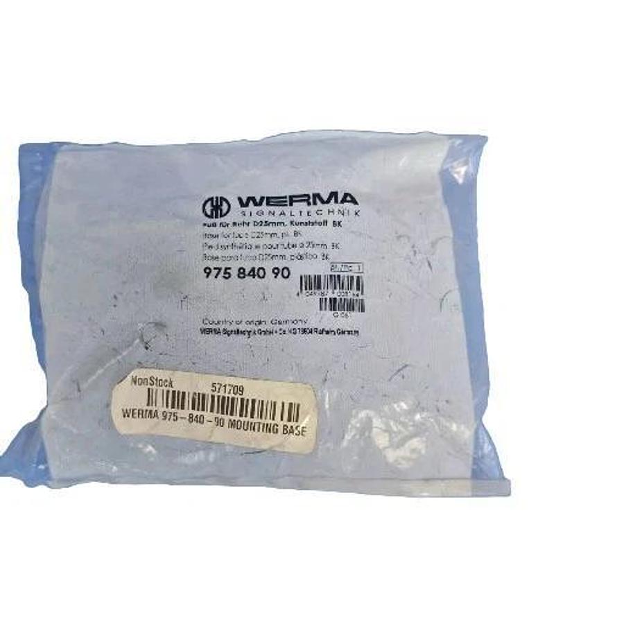 Used NEW WEMA SIGNALTECHNIK 97584090 MOUNTING BASE 975 840 90