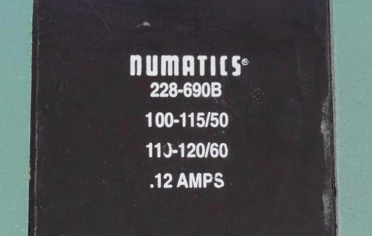 NEW NUMATICS A12SS4008000030 DOUBLE SOLENOID VALVE 150PSI 110-120V 50/60HZ